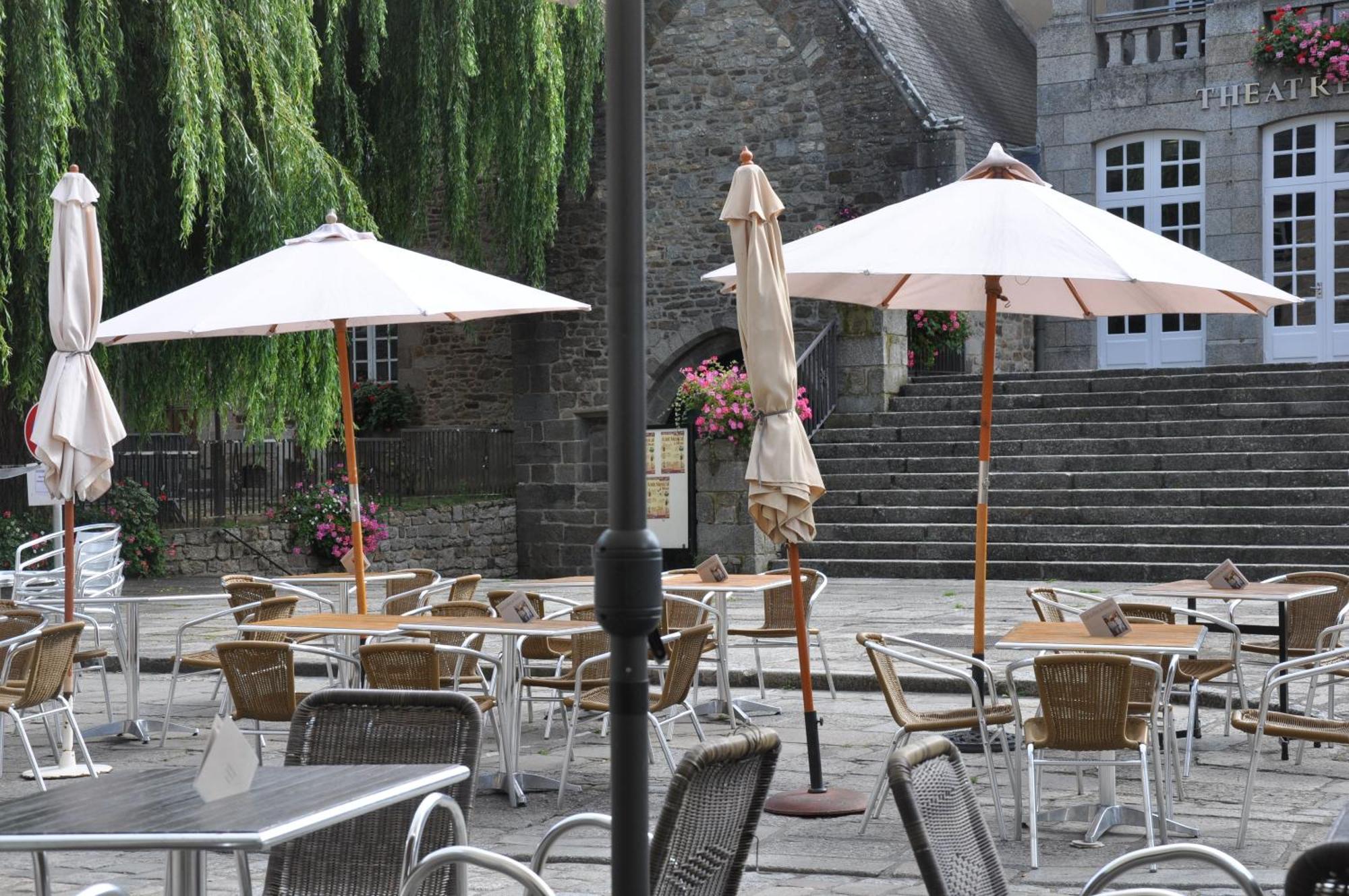 Cafe Hotel Du Theatre Dinan Dış mekan fotoğraf